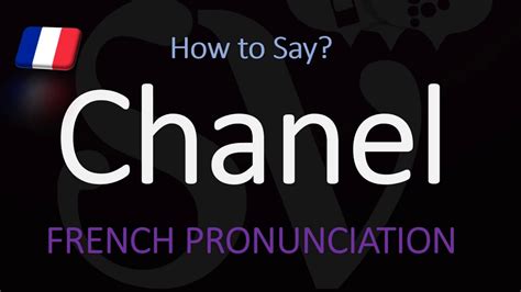 chanel pronunciation in french|Chanel perfume pronunciation.